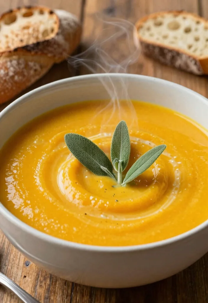 15 Grow a Garden Recipes Fresh From Your Backyard - 9. Sage-Infused Butternut Squash Soup 1