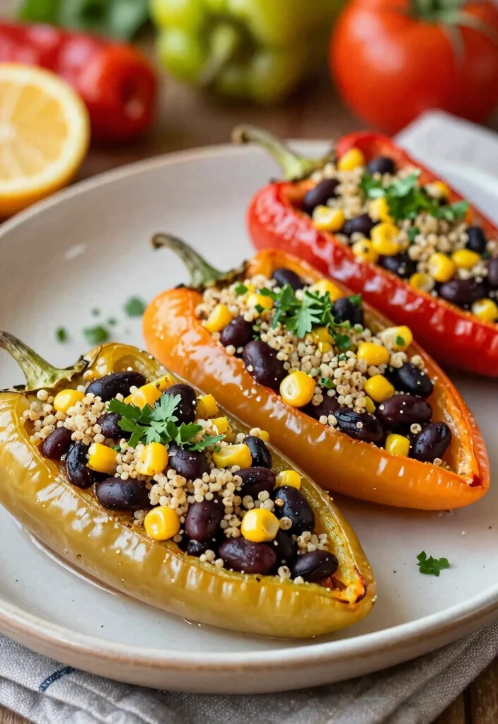 15 Stuffed Bell Pepper Recipes Hearty and Comforting - 14. Smoky Chipotle Stuffed Peppers 1