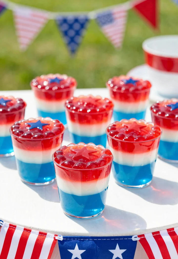 16 4th of July Recipes Perfect for Summer Celebrations - 10. Fourth of July Jello Cups 1