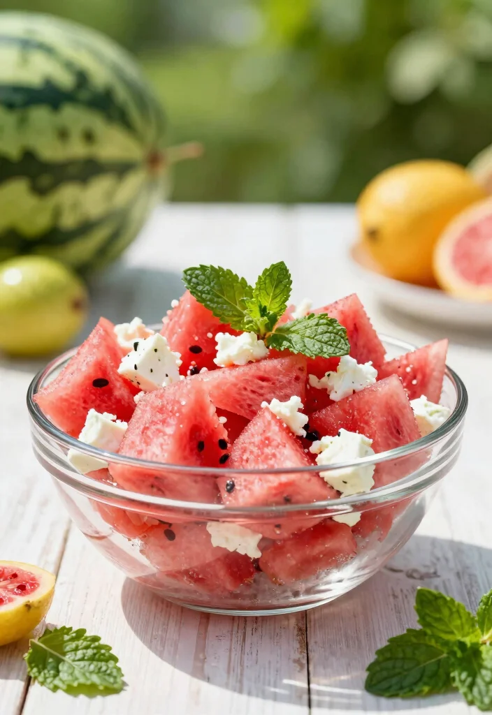 16 4th of July Recipes Perfect for Summer Celebrations - 6. Watermelon Feta Salad 1