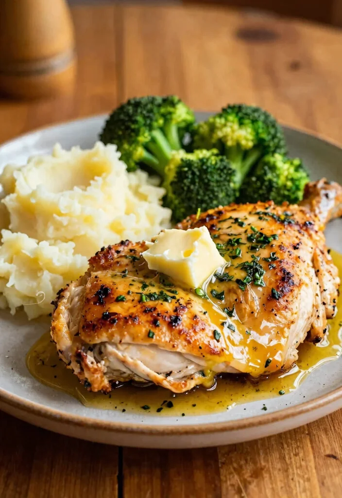 16 Bone In Chicken Breast Recipes Juicy Oven Ready Meals - 1. Garlic Herb Butter Chicken 1