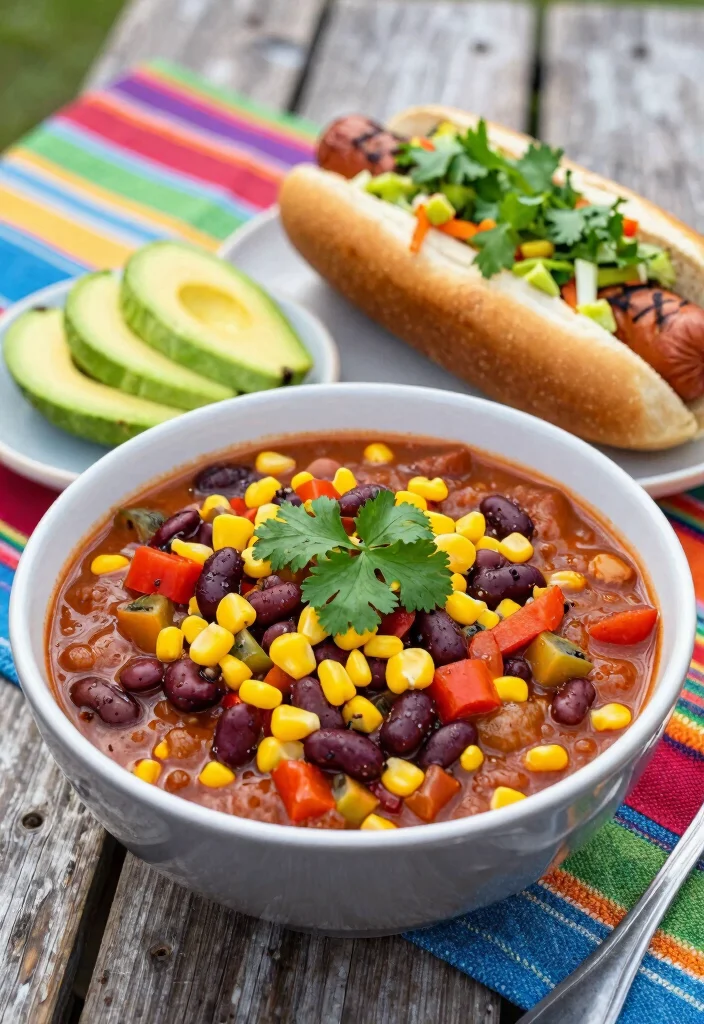 16 Chili for Hot Dogs Recipes: Classic Game Day Toppings - 4. Vegetarian Chili 1