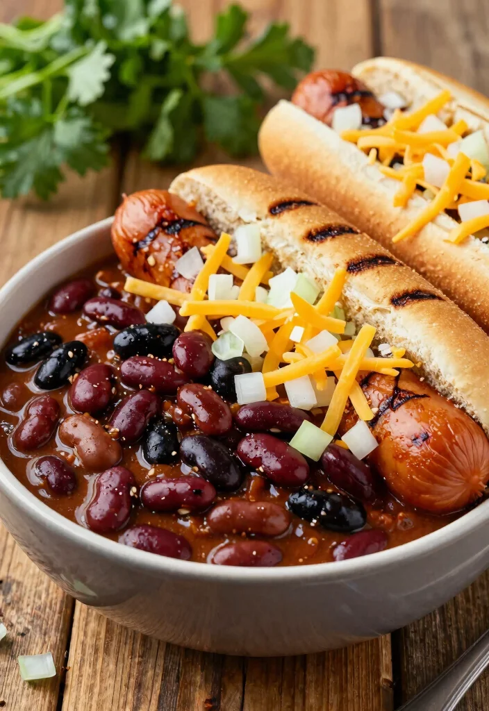 16 Chili for Hot Dogs Recipes: Classic Game Day Toppings - 8. Three Bean Chili 1