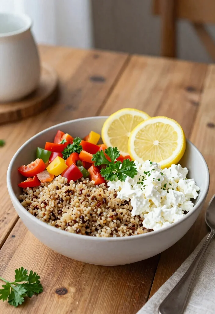 16 Cottage Cheese Recipes for High-Protein Breakfast Starts - 15. Quinoa and Cottage Cheese Bowl 1