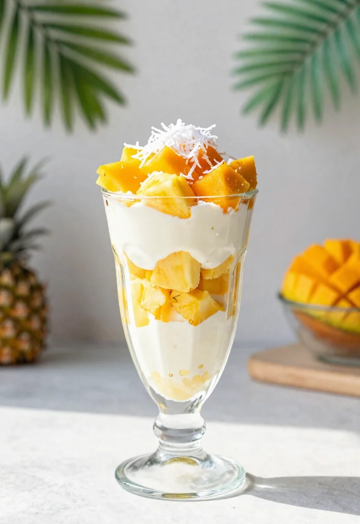 16 Cottage Cheese Recipes for High-Protein Breakfast Starts - 2. Tropical Cottage Cheese Parfait 1