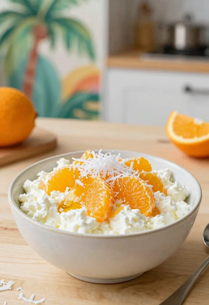 16 Cottage Cheese Recipes for High-Protein Breakfast Starts - 7. Orange Coconut Cottage Cheese Bowl 1