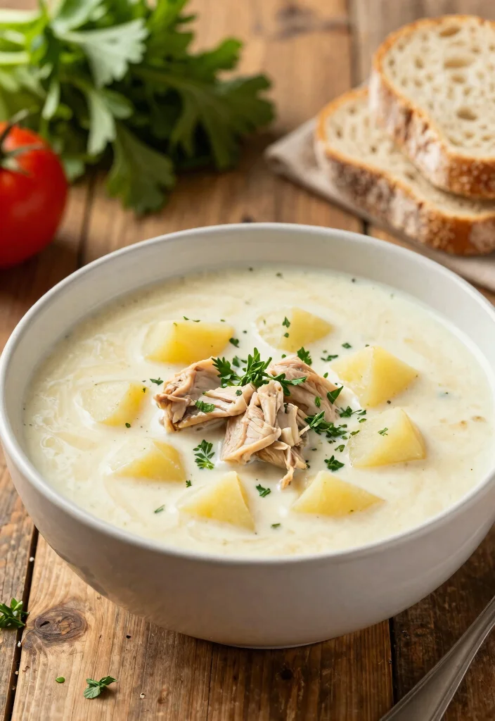 16 Cream of Potato Soup Recipes Rich Creamy Classics - 12. Creamy Chicken and Potato Soup 1