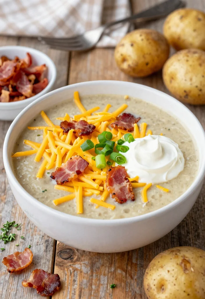 16 Cream of Potato Soup Recipes Rich Creamy Classics - 2. Loaded Baked Potato Soup 1
