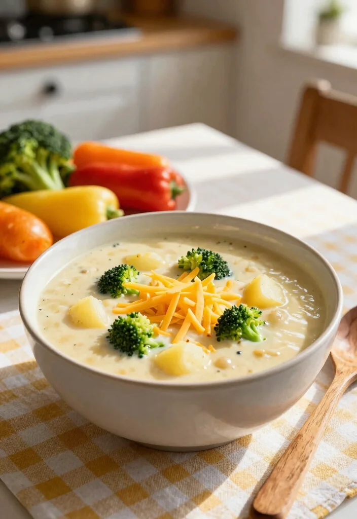 16 Cream of Potato Soup Recipes Rich Creamy Classics - 7. Cheese and Broccoli Potato Soup 1