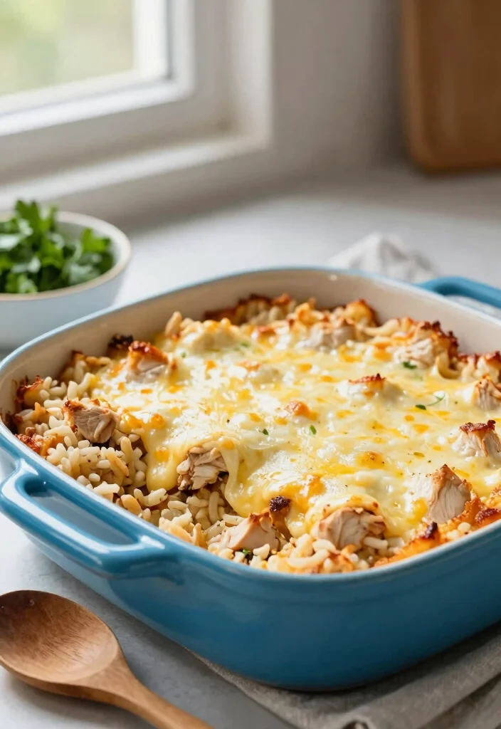 16 Easy Chicken Casserole Recipes Comfort Food Classics - 2. Cheesy Chicken and Rice Casserole 1