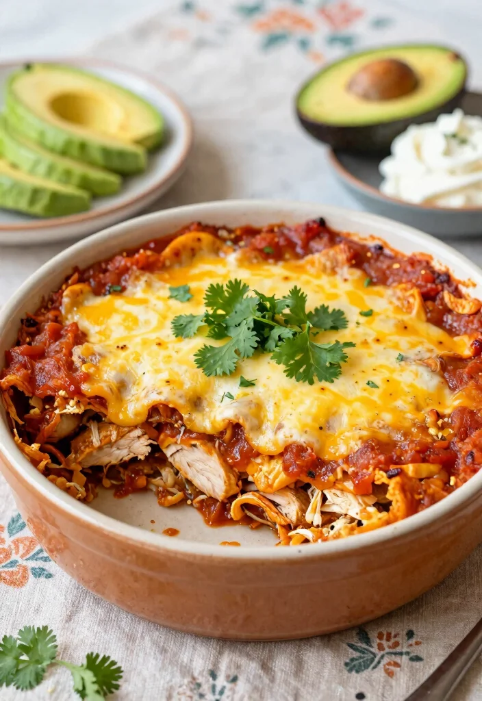 16 Easy Chicken Casserole Recipes Comfort Food Classics - 3. Chicken Enchilada Casserole 1