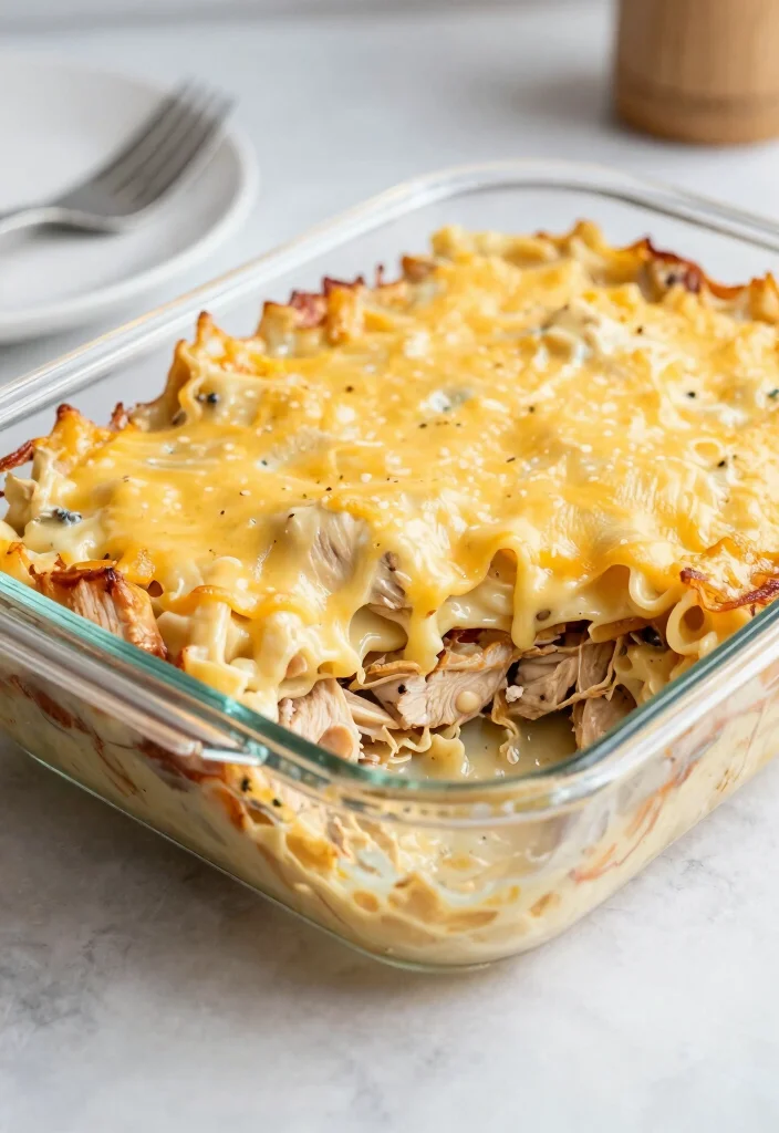 16 Easy Chicken Casserole Recipes Comfort Food Classics - 9. One-Pot Chicken Alfredo Casserole 1
