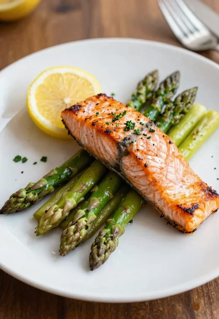 16 Easy Dinner Recipes for Two Cozy Simple Plates - 11. Grilled Salmon with Asparagus 1