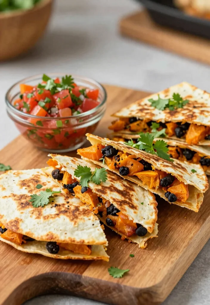 16 Easy Dinner Recipes for Two Cozy Simple Plates - 12. Sweet Potato and Black Bean Quesadillas 1