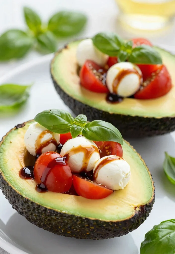 16 Easy Dinner Recipes for Two Cozy Simple Plates - 4. Easy Caprese Stuffed Avocados 1