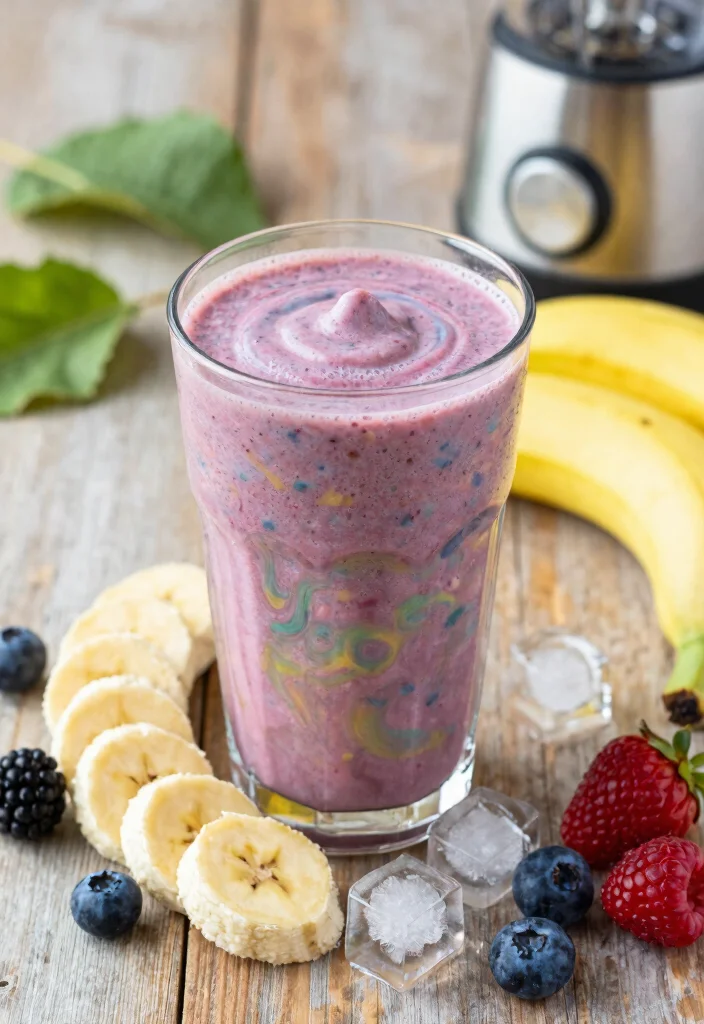 16 Easy Fruit Smoothie Recipes for Healthy Breakfasts - 1. Banana Berry Blast 1