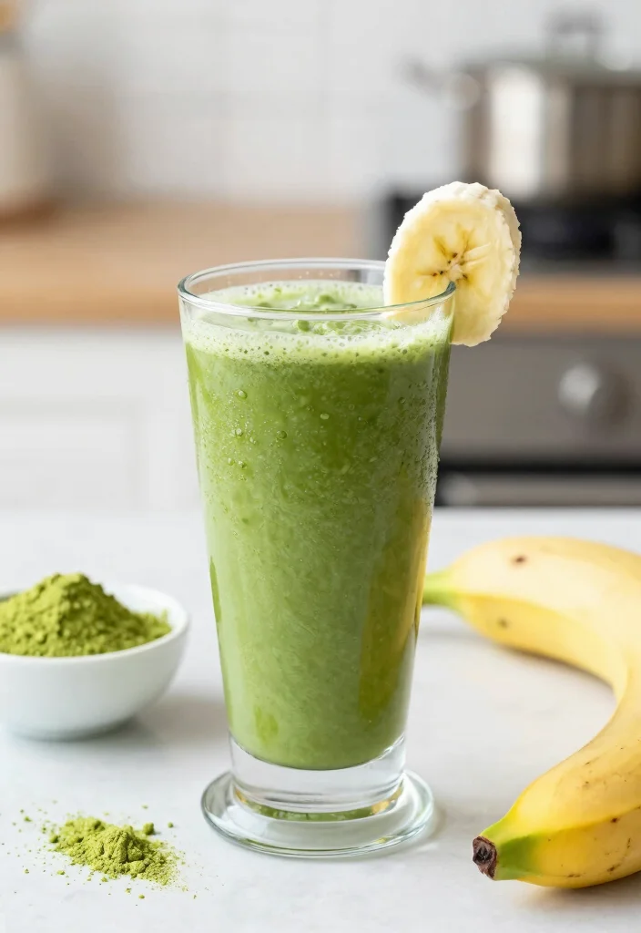 16 Easy Fruit Smoothie Recipes for Healthy Breakfasts - 16. Matcha Green Tea Smoothie 1