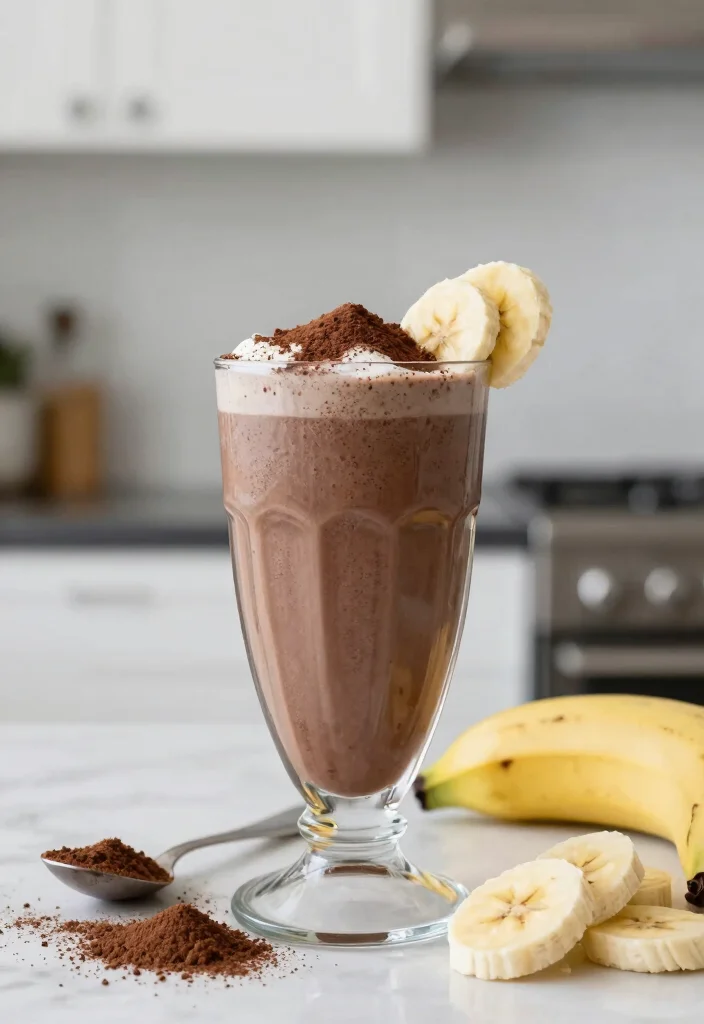 16 Easy Fruit Smoothie Recipes for Healthy Breakfasts - 7. Choco-Banana Protein Shake 1