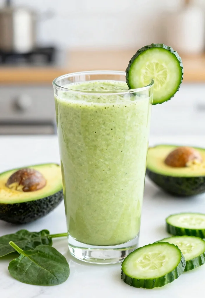 16 Easy Fruit Smoothie Recipes for Healthy Breakfasts - 9. Avocado Green Smoothie 1