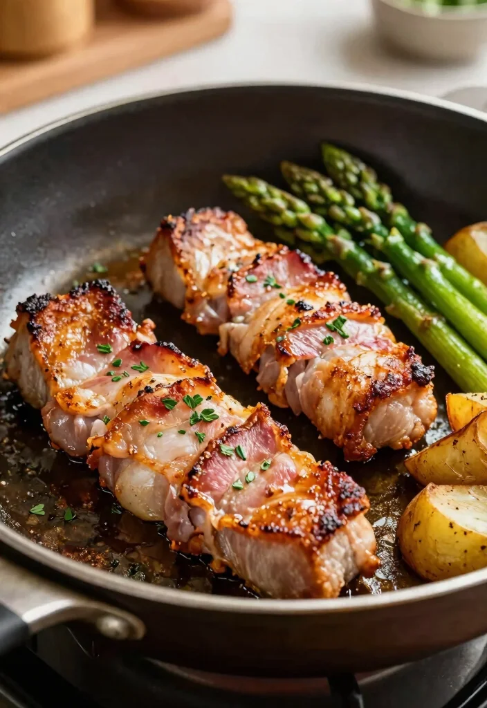 16 Easy Pork Chop Recipes for Juicy Weeknight Dinners - 12. Bacon-Wrapped Pork Chops 1