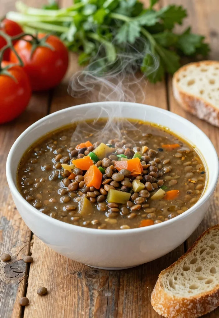 16 Easy Recipes for Lunch: Simple Everyday Ideas - 10. Lentil and Vegetable Soup 1