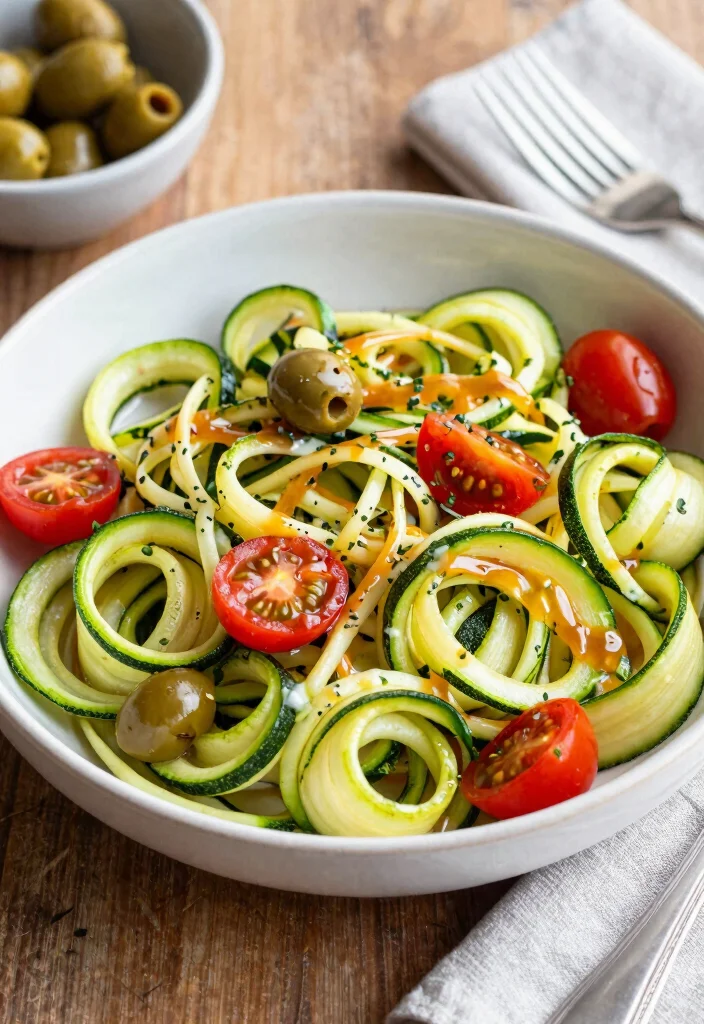 16 Easy Recipes for Lunch: Simple Everyday Ideas - 14. Zucchini Noodle Salad 1