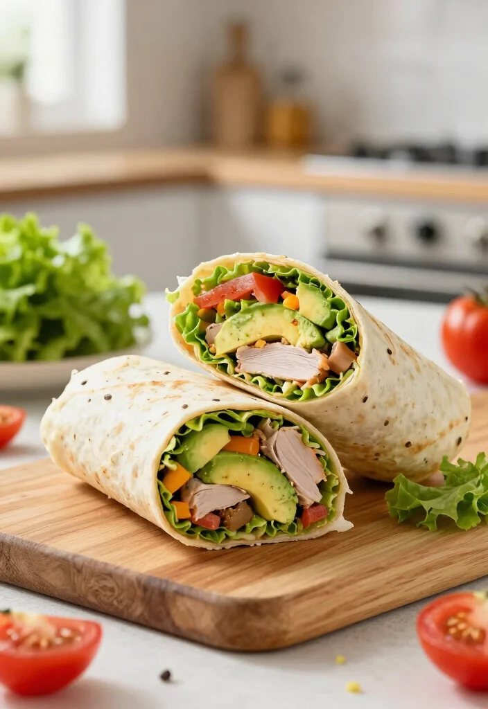 16 Easy Recipes for Lunch: Simple Everyday Ideas - 2. Turkey and Avocado Wrap 1
