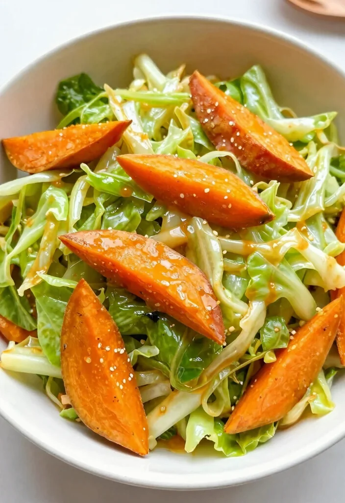16 Easy Sweet Potato Recipes for Healthy Comfort Sides 14 16 Easy Sweet Potato Recipes for Healthy Comfort Sides - 13. Sweet Potato and Cabbage Slaw 1