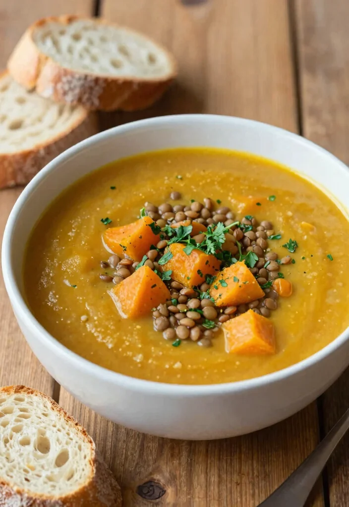 16 Easy Sweet Potato Recipes for Healthy Comfort Sides 15 16 Easy Sweet Potato Recipes for Healthy Comfort Sides - 14. Sweet Potato and Lentil Soup 1