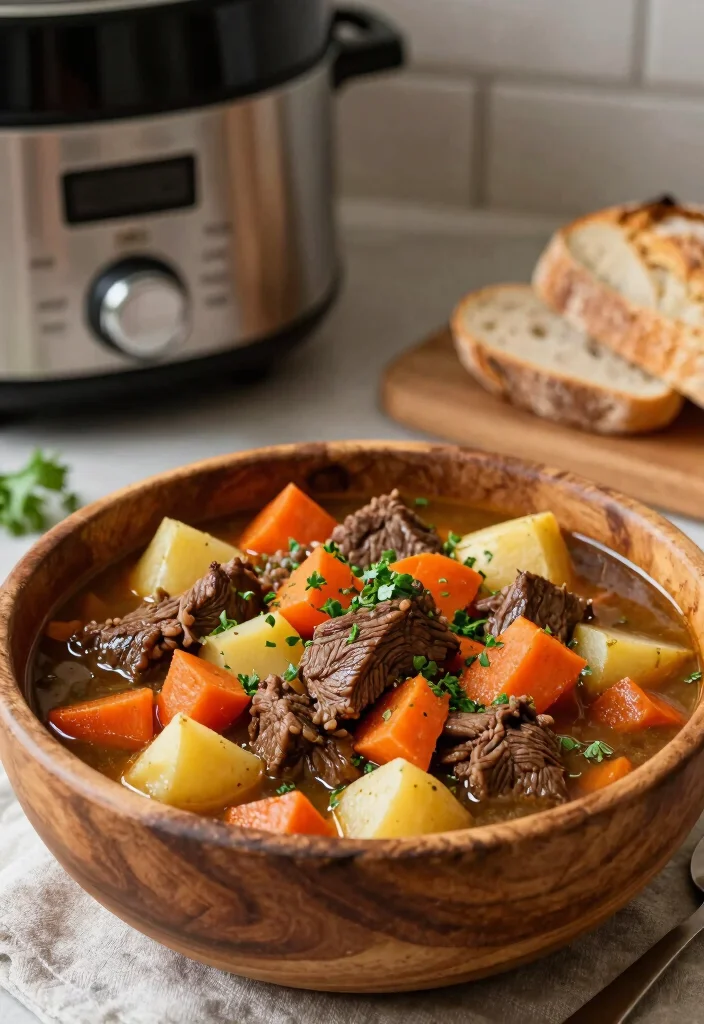 16 Eye of Round Steak Recipes for Budget-Friendly Beef Dinners - 1. Slow Cooker Beef and Vegetable Stew 1