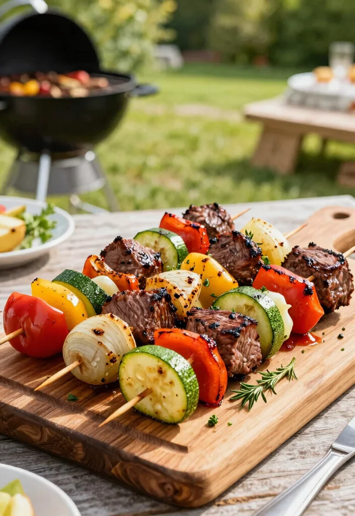 16 Eye of Round Steak Recipes for Budget-Friendly Beef Dinners - 14. Eye of Round Steak and Vegetable Skewers 1