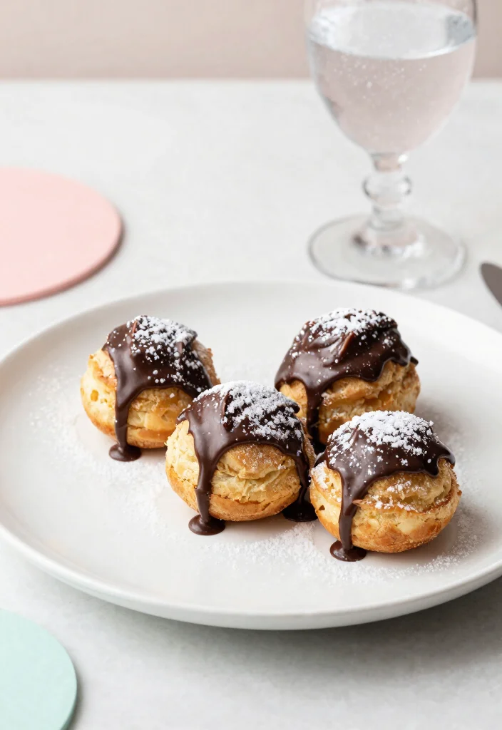 16 Great British Bake Off Recipes: Iconic Baking Favorites - 11. Profiteroles with Chocolate Sauce 1