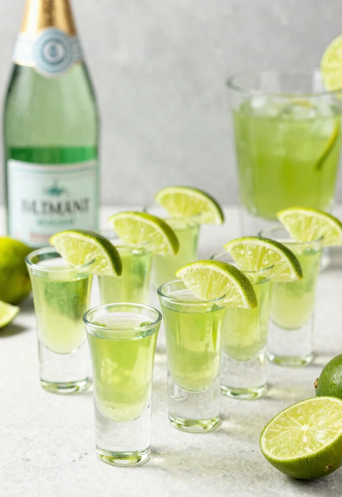 16 Green Tea Shots Recipes Fun Party Drinks - 10. Green Tea Fizz Shot 1