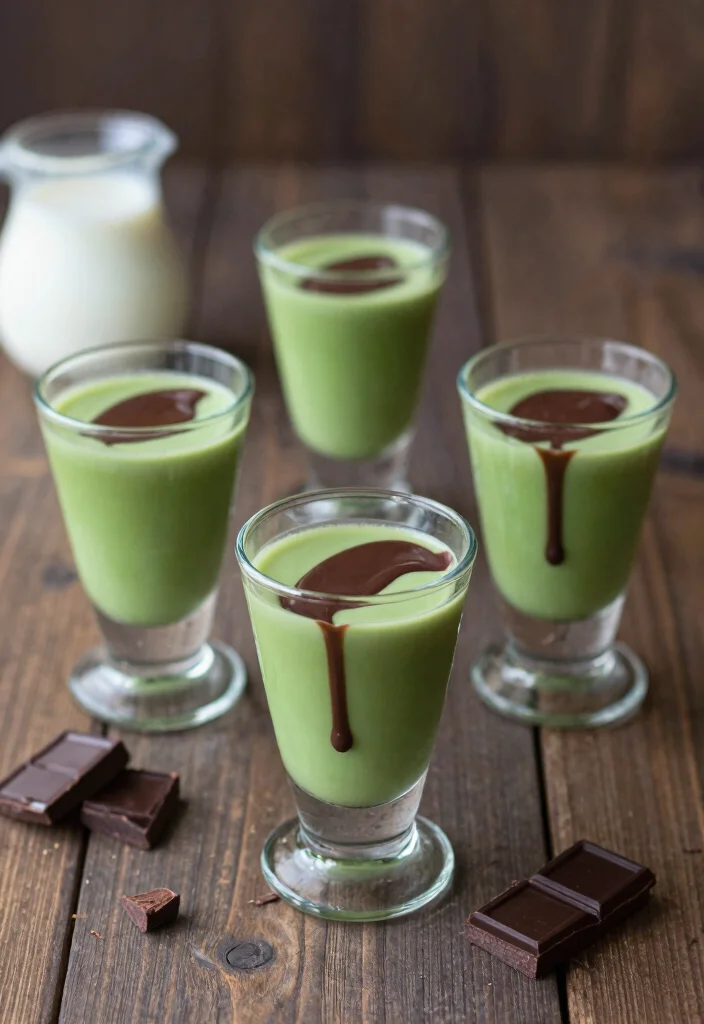 16 Green Tea Shots Recipes Fun Party Drinks - 12. Chocolate Green Tea Shot 1