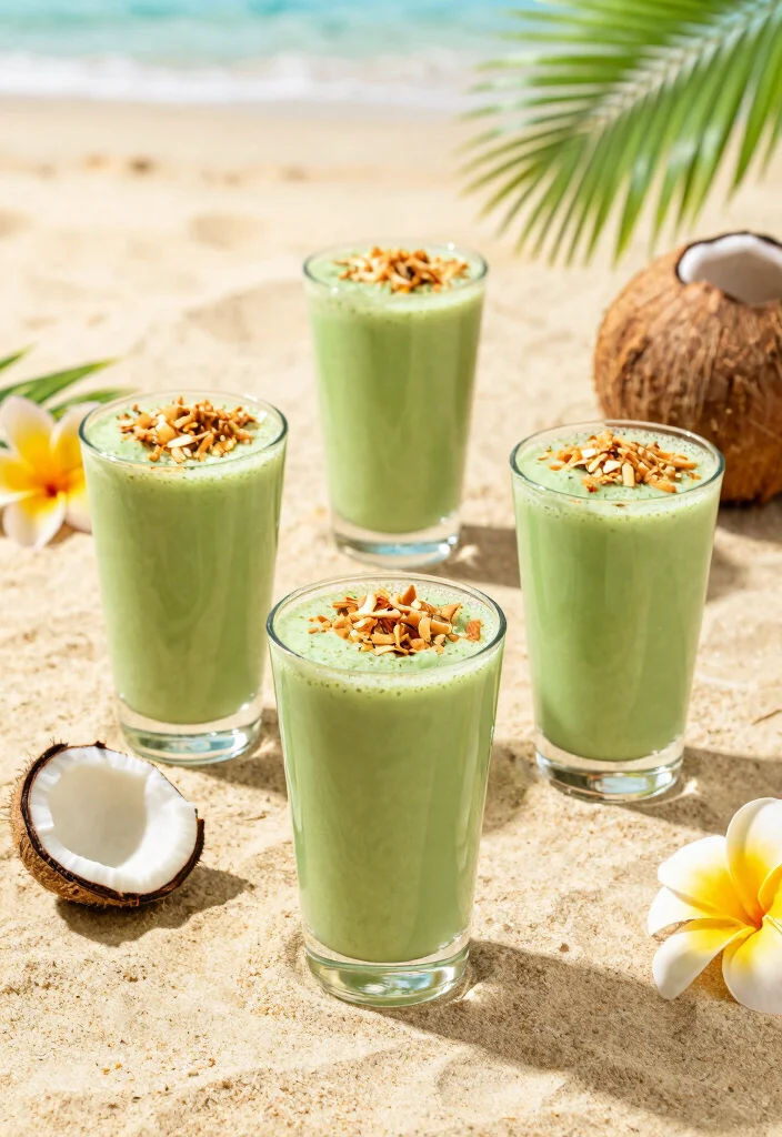 16 Green Tea Shots Recipes Fun Party Drinks - 15. Green Tea and Coconut Shot 1