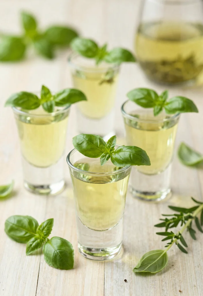 16 Green Tea Shots Recipes Fun Party Drinks - 16. Herbal Green Tea Shot 1