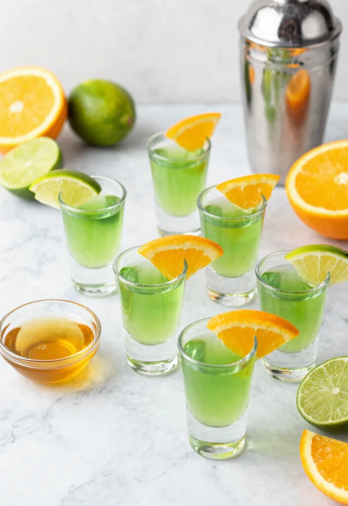 16 Green Tea Shots Recipes Fun Party Drinks - 2. Citrus Green Tea Shot 1