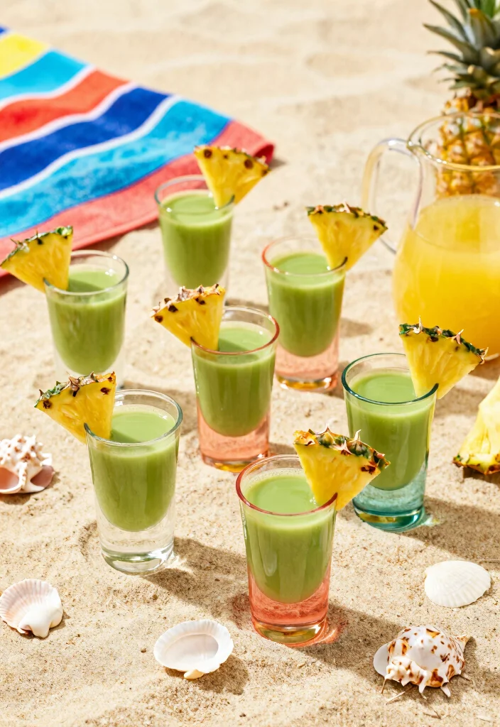 16 Green Tea Shots Recipes Fun Party Drinks - 5. Tropical Green Tea Shot 1
