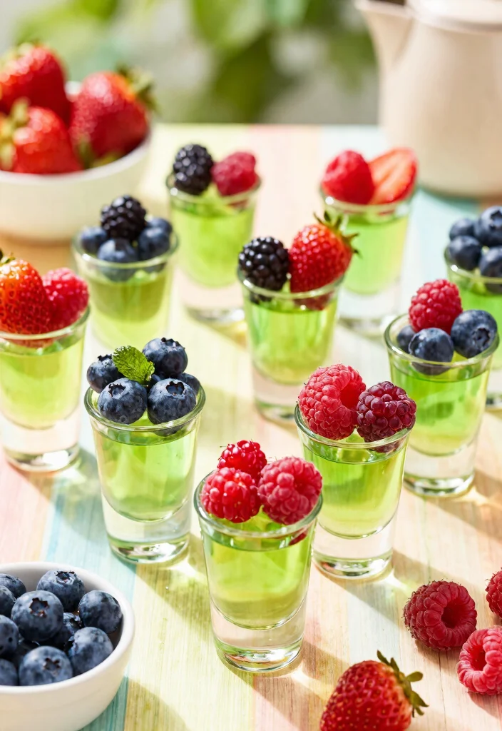 16 Green Tea Shots Recipes Fun Party Drinks - 7. Berry Green Tea Shot 1