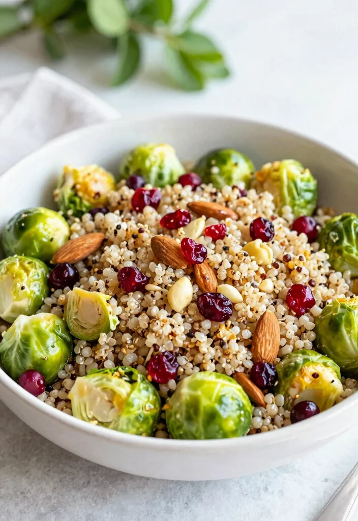 17 Baked Brussel Sprout Recipes: Crispy, Easy, and Flavorful - 17. Brussels Sprout and Quinoa Salad 1