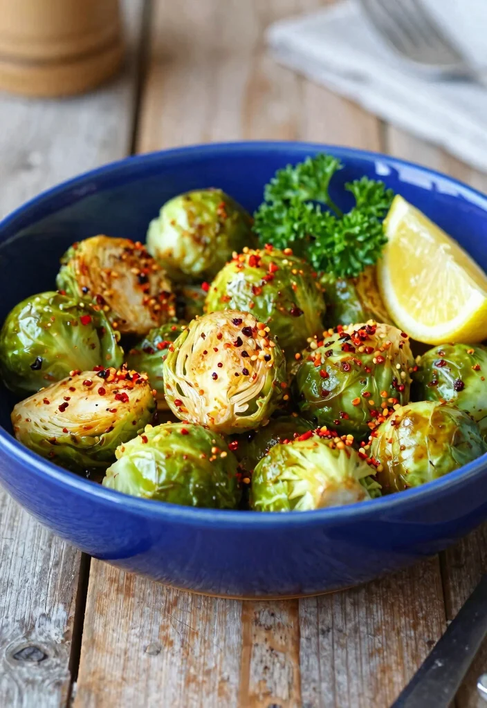 17 Baked Brussel Sprout Recipes: Crispy, Easy, and Flavorful - 2. Spicy Garlic Baked Brussel Sprouts 1