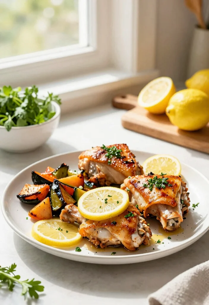 17 Bone In Chicken Thigh Recipes Flavor Packed Dinners - 3. Lemon Herb Roasted Chicken Thighs 1