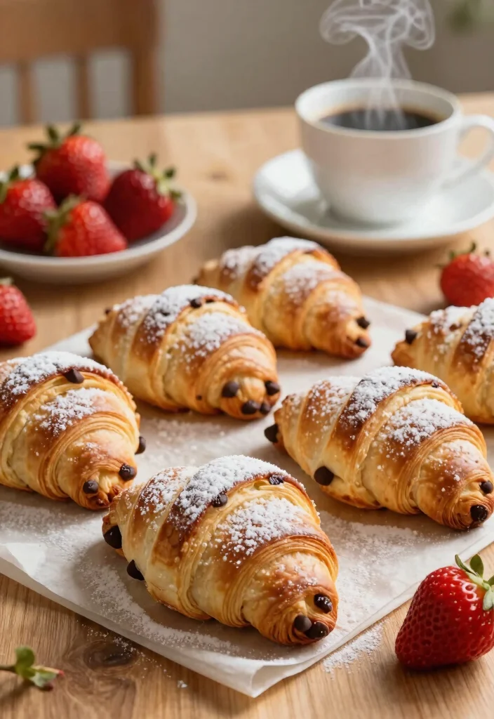 17 Crescent Roll Breakfast Recipes for Flaky Easy Mornings - 15. Chocolate Chip Crescent Roll Pastries 1