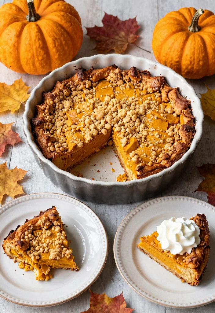 17 Crescent Roll Breakfast Recipes for Flaky Easy Mornings - 9. Pumpkin Spice Crescent Roll Breakfast Bake 1