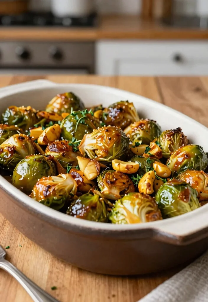 17 Easter Side Dishes Recipes: Fresh Spring Favorites - 11. Caramelized Brussels Sprouts with Chestnuts 1