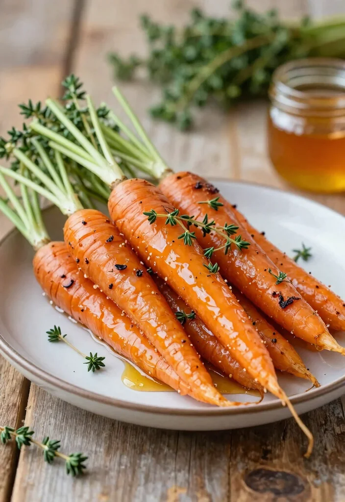 17 Easter Side Dishes Recipes: Fresh Spring Favorites - 3. Roasted Carrots with Honey and Thyme 1