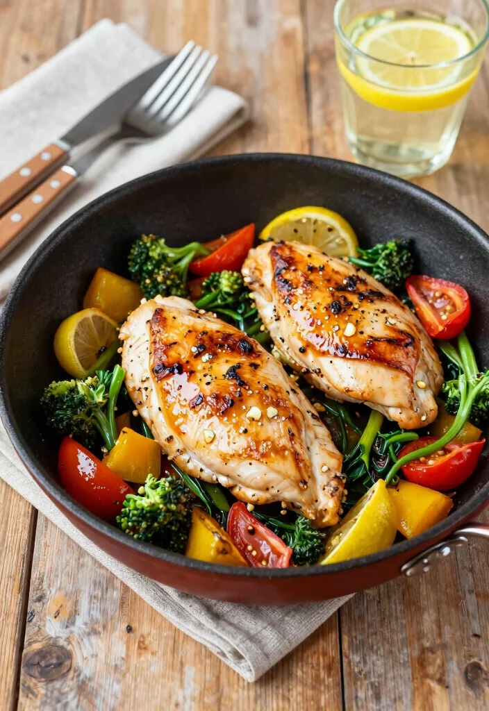 17 Easy Chicken Breast Recipes for Busy Families - 1. One-Pan Lemon Garlic Chicken 1