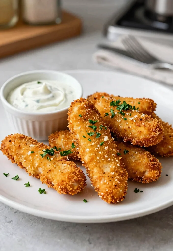 17 Easy Chicken Tender Recipes: Crispy Kid-Friendly Meals - 17. Garlic Parmesan Chicken Tenders 1