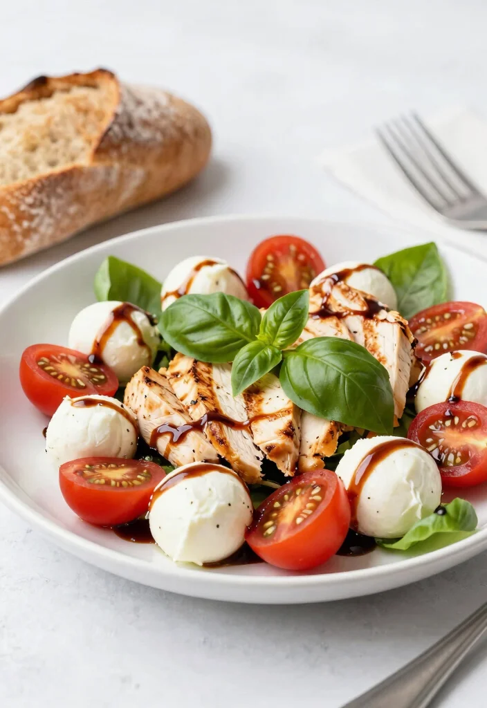 17 Easy Dinner Recipes for Family Crowd Pleasing Meals - 11. Simple Caprese Salad with Chicken 1