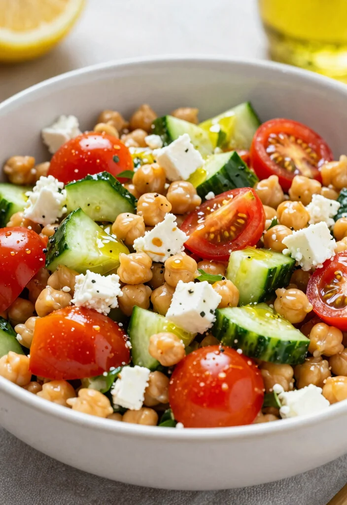 17 Easy Dinner Recipes for Family Crowd Pleasing Meals - 14. 30-Minute Mediterranean Chickpea Salad 1